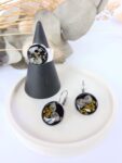 Botanical Flower Jewellery Gift Set Earring Ring Stainless Steel Hypoallergenic Fittings - Amore Online Gift Shop
