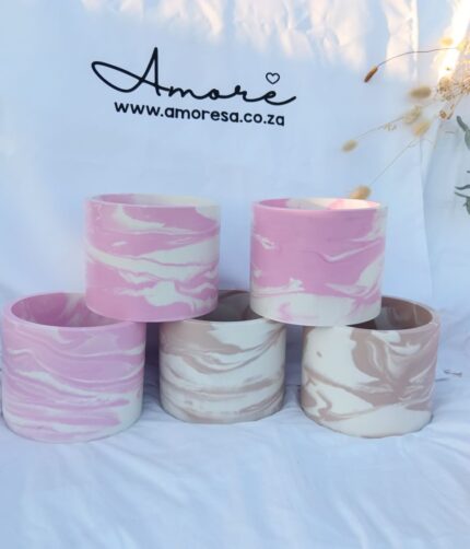 marble pot planters eco resin jesmonite south africa