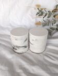 Salt & Pepper Pots - Eco Resin Jesmonite South Africa White Marble - Elegant Home Decor