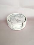 marble coaster sets - handmade eco resin jesmonite slate stone cement concrete decor