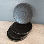 Mandala Coaster Sets Black White Jesmonite Eco Resin Stone Cement Decor Online Shop
