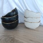Ostrich Texture Bowl - Cermaics Stoneware Home Decor Gifts Amore Creative Collections (2)