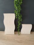 wavy trays amore creative collections - skincare reed diffuser condiment table server trays candle trays