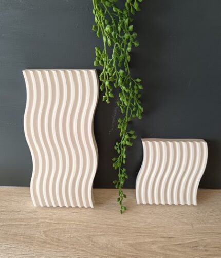 wavy trays amore creative collections - skincare reed diffuser condiment table server trays candle trays