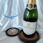 wine bottle drip trays - cork coaster tray sets - amore creative collections