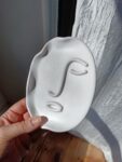 Abstract Face Jewellery Tray Trinket Dish - White Decor Homeware Accessories - Amore Creative Collections Gift Shop Online South Africa