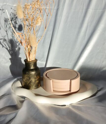 Round Coaster Sets with Holder Homeware - www.amoresa.co.za
