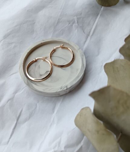 Gold Hoop Stainless Steel Earrings - Amore Creative Collections South Africa