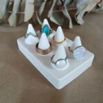 6 Piece Ring Storage Slot Holder Cone Accessories Jewellery Tray Jesmonite Eco Resin Ceramic Glass Handmade South Africa Shop Online Store - Amore Creative Collections