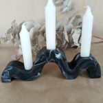 Candlestick Holder Wavy Twist Jesmonite Eco Resin Ceramic Glass Handmade South Africa Shop Online Store - Amore Creative Collections