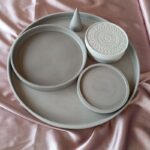 Grey Extra Large 30cm Decor Serving Styling Display Tray Homeware South Africa - Jesmonite Amore Creative Collections