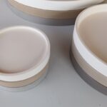 Neutral Colour Beige Sand White Grey Stone Round Trays Decor Serving Styling Display Tray Home Decor Gifting South Africa - Jesmonite Amore Creative Collections