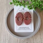 Polymer Clay Texture Effect Earrings South Africa - Brown Beige Arch Amore Creative Collections