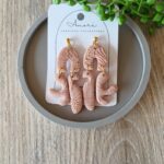 Polymer Clay Texture Effect Earrings South Africa - Floral www.amoresa.co.za