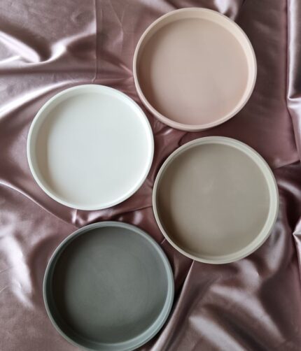 Round Trays with High Lip Edge Eco Resin Jesmonite South Africa - Amore Creative Collections