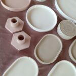 Round Trays with High Lip Edge Eco Resin Jesmonite South Africa Neutral Home Decor - Amore Creative Collections