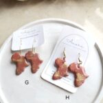 Map of africa honey bee sunflower abstract geometric unusual unique polymer clay earrings wholesale shop online gifts custom wholesale south africa - amore creative collections www.amoresa.co.za