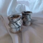 Candle Pillar Tealight Holders Eco Resin Jesmonite Gypsum South Africa Handmade Unique Marble Decor www.amoresa.co.za