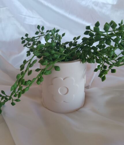 Flower Pot Pen Pot Make Up Brush Storage - Embellished flowers - www.amoresa.co.za