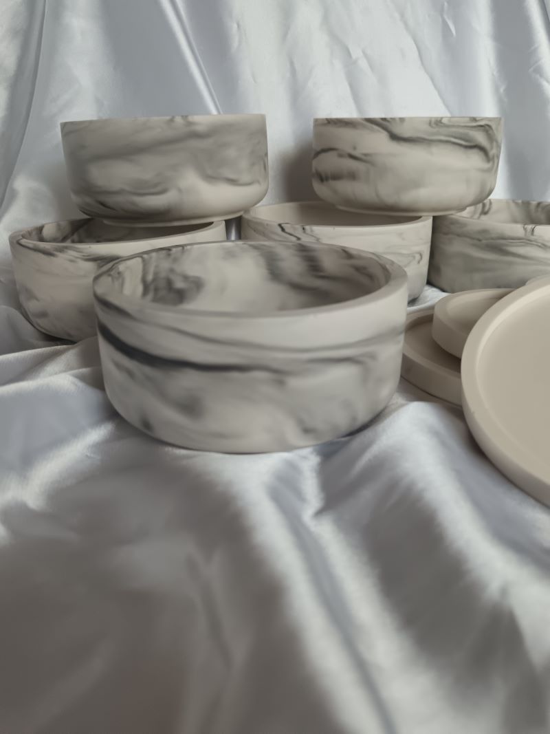 Marble Candle Vessels Soy Wax Wholesale Supplier South Africa - Amore Creative Collections Online Shop Custom
