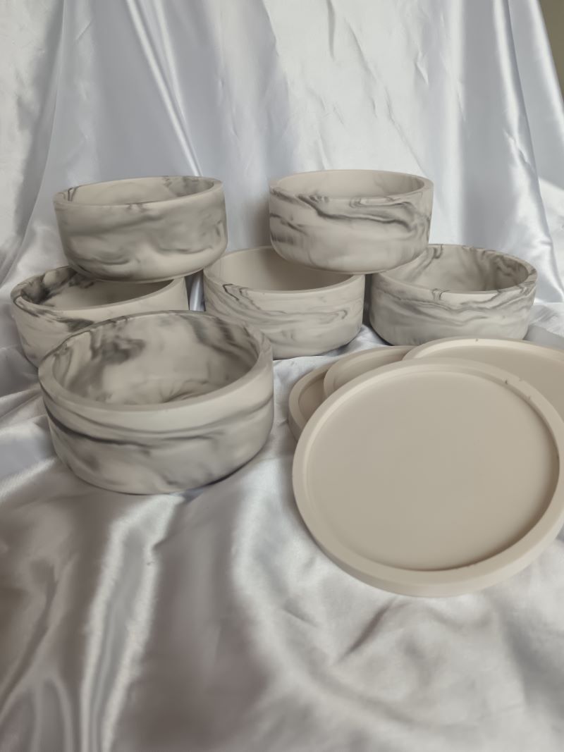 Marble Candle Vessels Soy Wax Wholesale Supplier South Africa - www.amoresa.co.za