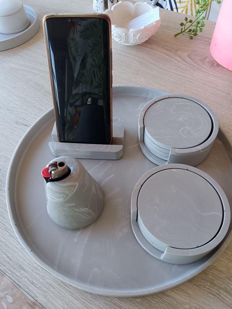 Marble Custom Display Tray Coaster Sets - Amore Creative Collections South Africa Unique Luxury Affordable