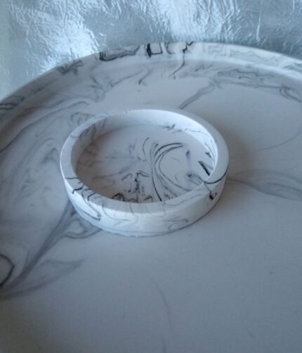 Chunky Round Coaster Jewellery Dish - eco resin jesmonite south africa shop online www.amoresa.co.za