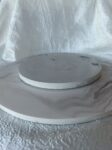 Flat Round Marble White Decor Tray side view centre table display storage jesmonite eco resin www.amoresa.co.za