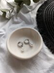 Pearl Silver Huggie Hoop Earring Studs - Stainless Steel Jewellery South Africa www.amoresa.co.za