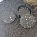 Terrazzo Coaster Set Round Holder South Africa Eco Resin Acrylic Resin Jesmonite www.amoresa.co.za