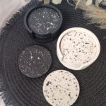 Terrazzo Coaster Set Round Holder South Africa Eco Resin Acrylic Resin Jesmonite www.amoresa.co.za