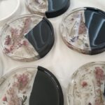 Epoxy Resin Acrylic Resin Coasters flowers half half www.amoresa.co.za