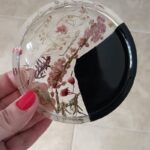 flower coasters botanical epoxy resin - amore creative collections south africa online wholesale custom order gifts