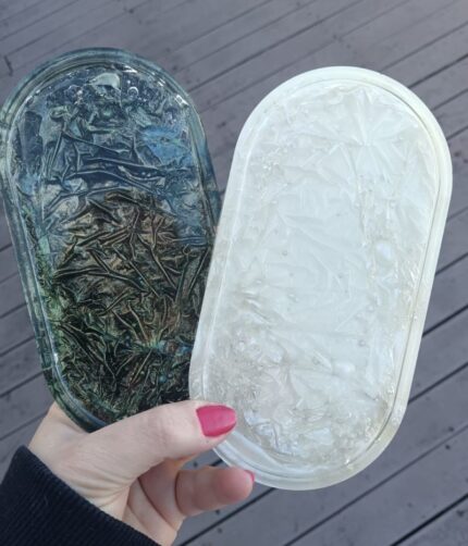 Epoxy Resin Crushed Velvet Shimmer Effect Trinket Tray - South Africa Online Gift Shop www.amoresa.co.za