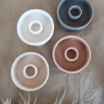 candle holders ribbed round abstract tall pillar long candle south africa handmade eco resin jesmonite shop online wholesale - www.amoresa.co.za