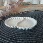 shell trinket tray dish handmade south africa eco resin acrylic resin jesmonite jewellery accessories custom personalised decor double tray - www.amoresa.co.za