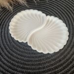shell trinket tray dish handmade south africa eco resin acrylic resin jesmonite jewellery accessories custom personalised decor double tray - www.amoresa.co.za